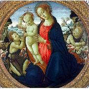 JACOPO del SELLAIO Madonna and Child with Infant, St. John the Baptist and Attending Angel oil painting artist